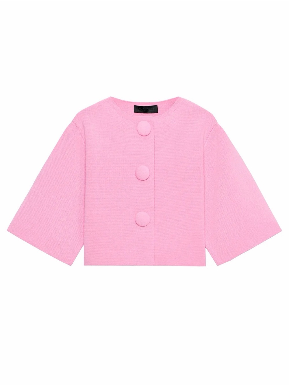 ZARA Covered Button Cardigan
